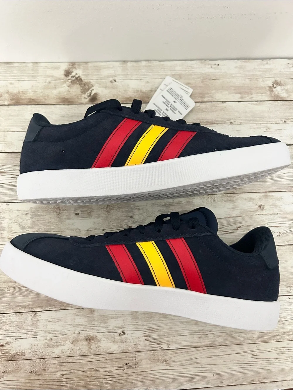 NWT Adidas Mens Vl Court 3.0 in Legend Ink Better Scarlet size 7.5 Skateboarding